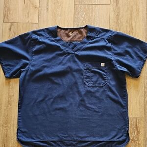 Carhartt Dark Blue Scrub Top